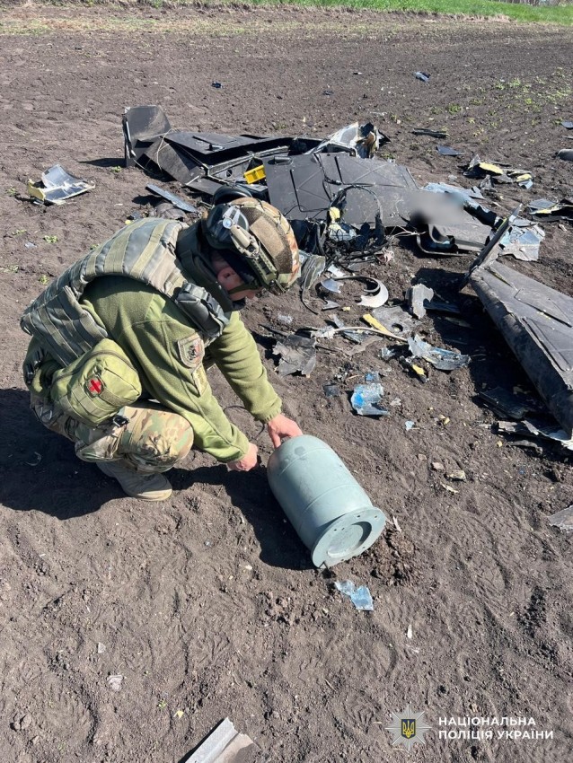 На Кіровоградщині знищили бойову частину ворожого безпілотника